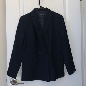 ann taylor navy blue blazer.